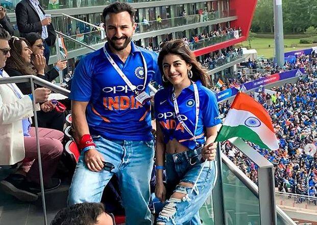 Worldcup 2019 Actor Saif Ali Khan on India Vs Pakistan match વર્લ્ડકપ 2019: ભારત-પાકિસ્તાન મુકાબલો નીહાળવા પહોંચેલા સૈફ અલી ખાને શું કહ્યું ? જુઓ વીડિયો