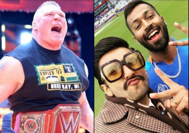 Actor Ranveer Singh Gets Legal Notice From WWE Wrestler Brock Lesnar's Advocate હાર્દિક પંડ્યાની પ્રસંશા કરી ફસાયો રણવીર સિંહ, WWE સ્ટાર બ્રોક લેસ્નરના વકીલે મોકલી કાનૂની નોટીસ