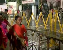 અમદાવાદઃ જગન્નાથ મંદિરમાં મંગળા આરતી બાદ અમીછાંટણા થતાં ભક્તોમાં ખુશી