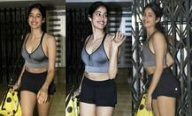 જિમ બહાર ખૂબ જ હોટ અંદાજમાં જોવા મળી જાન્હવી કપૂર, જુઓ તસવીરો