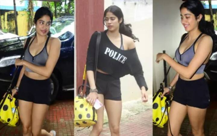 મુંબઈ: બોલીવૂડ એક્ટ્રેસ જાન્હવી કપૂર મુંબઈમાં આજે ફરી એક વખત જિમની બહાર ખૂબ જ હોટ અંદાજમાં જોવા મળી હતી. આ દરમિયાન જાન્હવી કપૂરની ઘણી તસવીરો કેમેરામાં કેદ થઈ છે. 