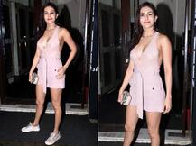 પિંક શોર્ટ ડ્રેસમાં જોવા મળી એક્ટ્રેસ અમાયરા દસ્તૂર, હોટ તસવીરો વાયરલ