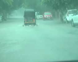રાજકોટમાં ધોધમાર વરસાદ, ભારે વરસાદથી ઠેર-ઠેર ભરાયા પાણી