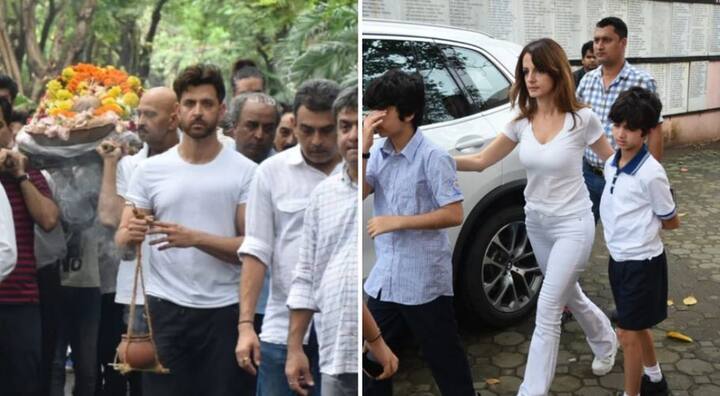 રિતિકની પત્ની સુઝાન પણ બંને બાળકો સાથે આવી હતી.