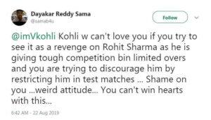 રોહિત શર્માને પહેલી ટેસ્ટમાંથી પડતો મુકાતાં લોકોએ આપી વિરાટ કોહલીને ગાળો, તસવીરોમાં જુઓ ફેન્સ શું બોલ્યા....