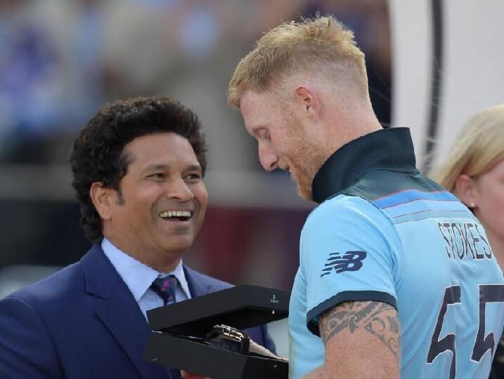 Greatest cricketer ICC repeats ben stokes over Sachin Tendulkar ICC એ ફરી એકવાર કરી સચિનની મજાક, બેન સ્ટોક્સને ગણાવ્યો તેંડુલકર જેટલો મહાન ક્રિકેટર ગણાવતાં ફેન્સ ભડક્યા