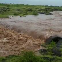 ગીરના જંગલમાં ગાજવીજ સાથે ધોધમાર વરસાદ