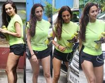 જિમ બહાર હોટ અંદાજમાં જોવા મળી મલાઈકા અરોરા, જુઓ તસવીરો