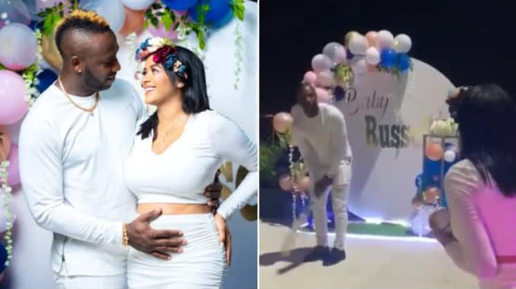 andre russell will become father of new born baby આ ઘાતક બેટ્સમેન બનવા જઇ રહ્યો છે પિતા, પત્ની સાથે ક્રિકેટ રમવાની સ્ટાઇલમાં કરી જાહેરાત, વીડિયો વાયરલ