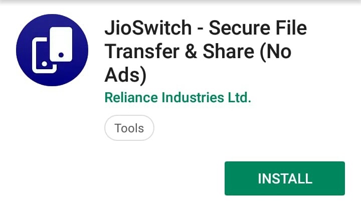 Jio Switch App Let All Android Users To Transfer Data Like Photos ...