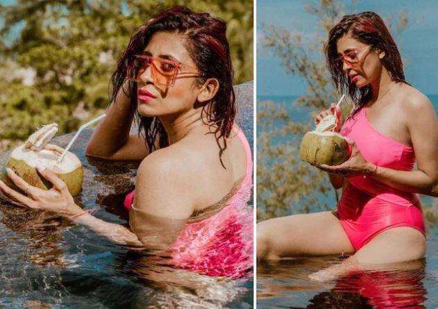 kishwer merchantt share vacation pics on instagram સ્વિમિંગ પૂલમાં ટીવી એક્ટ્રેસ કિશ્વર મર્ચેંટનો જોવા મળ્યો હોટ અંદાજ, જુઓ તસવીરો