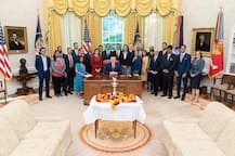 અમેરિકામાં વ્હાઈટ હાઉસમાં દિવાળીની ઉજવણી, ટ્રમ્પે હિન્દુ, જૈન, સિખ અને બૌદ્ધ અનુયાયીઓને શુભેચ્છા પાઠવી