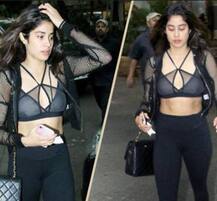 જિમ બહાર બોલ્ડ લૂકમાં જોવા મળી જાહ્નવી કપૂર, ફોટો થયા વાયરલ