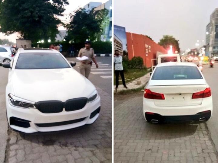 Luxurious car caught without Number Plate and Registration Documents in Ahmedabad અમદાવાદમાં ટ્રાફિક પોલીસે કઈ લક્ઝુરિયસ કારને ડિટેઈન કરી? નામ જાણીને ચોંકી જશો