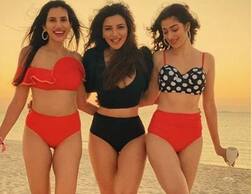 ગર્લ ગેંગ સાથે બિકિનીમાં જોવા મળી શમા સિકન્દર, જુઓ તસવીરો