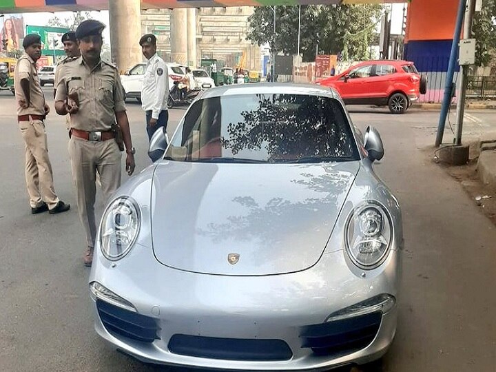 Ahmedabad traffic police fined Porsche car driver Rs 9 lakh અમદાવાદમાં કાર ચાલકને ફટકાર્યો અધધ...રૂપિયાનો દંડ, જાણીને ચોંકી જશો !