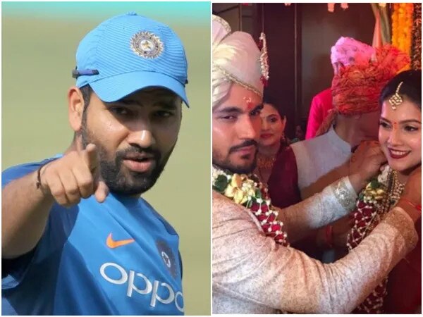 hitman rohit sharma wishes to manish pandey for wedding રોહિત શર્માએ મનિષ પાંડે અને પત્ની અશ્રિતા શેટ્ટીની લગ્નની તસવીર પર આંખ મારીને કહ્યું- મારા પર વિશ્વાસ કરો આ.......