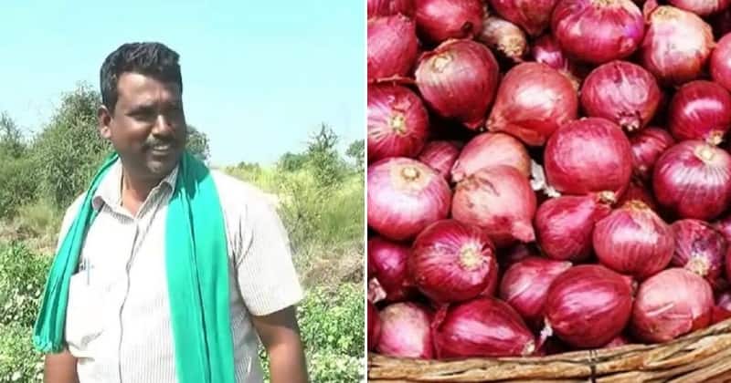 સૌને રડાવનારી ડુંગળીએ આ ખેડૂતને રાતોરાત કરોડપતિ બનાવી દીધો, લોન લઈને ડુંગળી વાવી‘તી onion price hike farmer mallikarjun harvest makes debt hit crorepati સૌને રડાવનારી ડુંગળીએ આ ખેડૂતને રાતોરાત કરોડપતિ બનાવી દીધો, લોન લઈને ડુંગળી વાવી‘તી