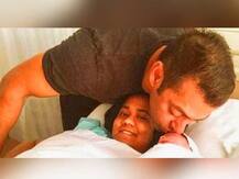 અર્પિતાની દીકરીની પ્રથમ તસવીર આવી સામે, સલમાન ખાને કરી કિસ, જુઓ તસવીરો