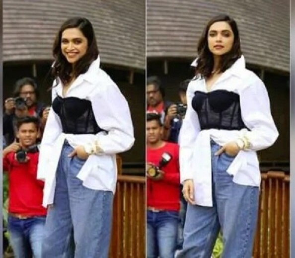 deepika padukone trolled over the outfit video viral દીપિકા પાદુકોણનો ડ્રેસ જોઈ યૂઝરે કરી ટ્રોલ, કહ્યું- આ અંદરની વસ્તુ બહાર કેમ પહેરી લીધી છે?