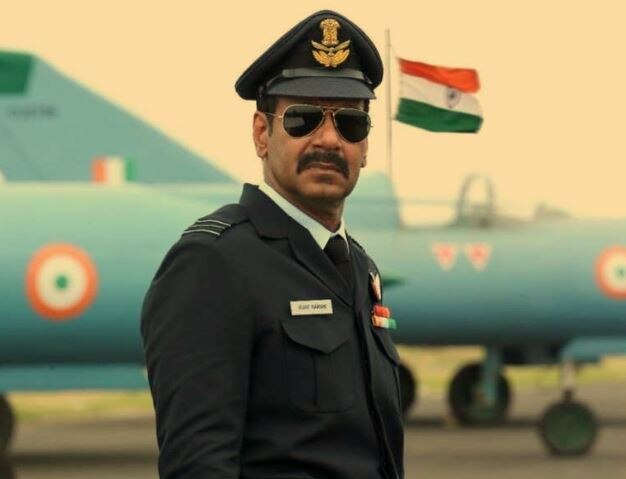 Bhuj The Pride of India: Ajay Devgn first look as IAF Squadron Leader Vijay Karnik released અજય દેવગનની ફિલ્મ 'ભૂજ: ધ પ્રાઇડ ઓફ ઇન્ડીયા'નો FIRST LOOK રિલીઝ