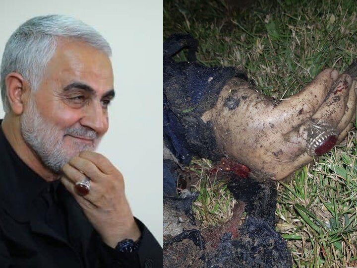 Baghdad attack: Pics Viral General Qasem Soleimani killed અમેરિકાની એર સ્ટ્રાઈકમાં ઈરાકના કાસિમ સુલેમાનીના ઉડી ગયા ચીંથરે ચીંથરા, જાણો કેવી રીતે ખબર પડી