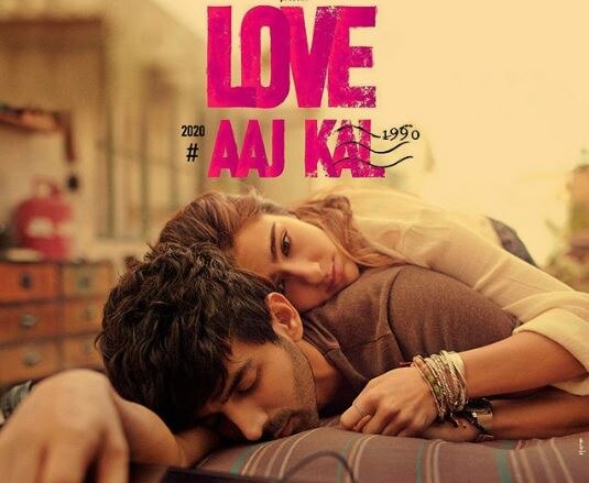 Kartik aryan and sara ali khan film Love Aaj Kal first poster કાર્તિક આર્યન અને સારા અલી ખાનની ફિલ્મ 'લવ આજકલ'નું પ્રથમ પોસ્ટર રિલીઝ