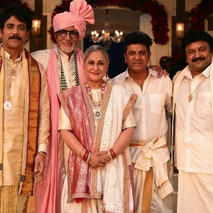 તસવીરોમાં આ ત્રણ બોલિવૂડ સ્ટાર્સ સિવાય સાઉથ સિનેમાના સ્ટાર્સ પણ નજર આવી રહ્યાં છે. નાગાર્જૂન, શિવરાજ કૂમાર અને પ્રભૂ દેવા પણ નજર આવી રહ્યાં છે. 