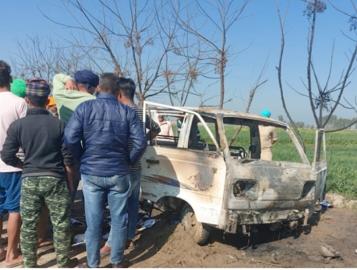 Punjab four children die as school van catches fire in Sangrur district પંજાબ: સંગરુરમાં સ્કૂલ વેનમાં આગ લાગતા 4 બાળકો જીવતા ભળથું થયા, CM અમરિંદર સિંહે વ્યક્ત કર્યું દુખ