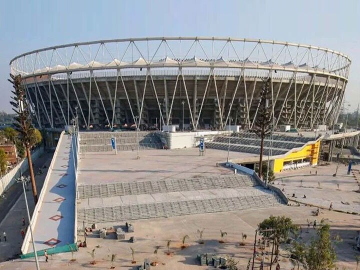 Ahmedabad: latest picture of the almost-ready Motera Cricket Stadium અમદાવાદ: દુનિયાના સૌથી મોટા ક્રિકેટ સ્ટેડિયમની નવી તસવીર આવી સામે, ICC કરી શેર