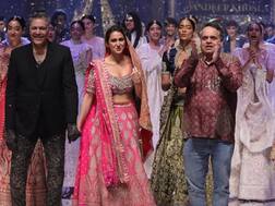 અભિનેત્રી સારા અલી ખાન દુલ્હનની જેમ તૈયાર થઈને રેમ્પ પર કરી એન્ટ્રી પછી....