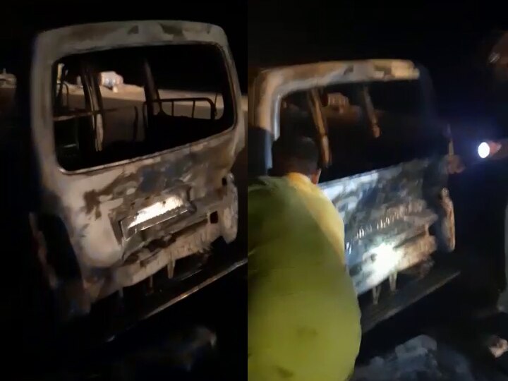 Car burned at Ahmedabad Rajkot highway, women died  અમદાવાદ-રાજકોટ હાઈ-વે પર કારમાં અચાનક ફાટી નીકળી આગ, મહિલાનું મોત