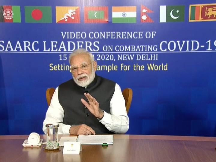 coronavirus pm modi at saarc video conference to fight covid 19 Coronavirus: સાર્ક દેશોના નેતાઓની વીડિયો કોન્ફરન્સિંગમાં PM મોદી બોલ્યા- ‘ડરવું નહીં, તૈયાર રહેવુ’આ જ અમારો મંત્ર