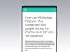 વ્હોટ્સએપે કોરોના વાયરસની માહિતી આપતું પોર્ટલ લોન્ચ કર્યું, જાણો શું આપી છે મહત્વની માહિતી