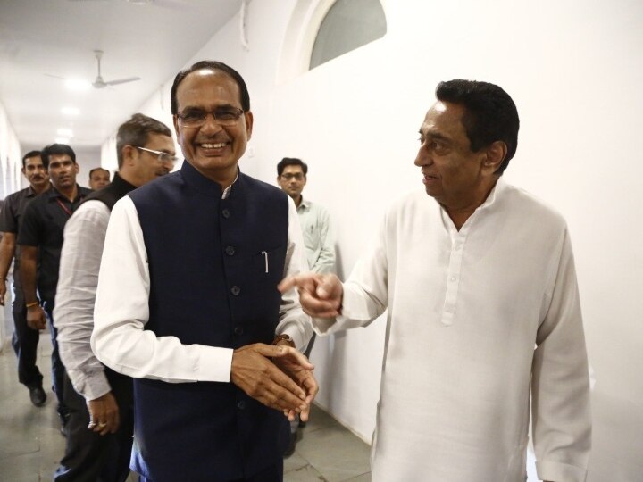 Shivraj singh chouhan met kamal nath at his residence in bhopal મધ્યપ્રદેશ: કમલનાથના રાજીનામાં બાદ તેમના ઘરે જઈ શિવરાજ સિંહ ચૌહાણે કરી મુલાકાત