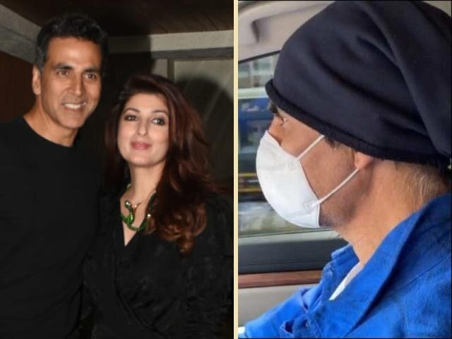 Masked Actor Akshay Kumar drives his wife Twinkle Khanna to hospital 25 કરોડ રૂપિયા દાન આપનાર અક્ષય કુમાર હોસ્પિટલથી ટ્વિન્કલને ઘરે લાવ્યો, જાણો કેમ જરૂર પડી હતી ડોક્ટરની?
