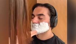 બાલ્કનીમાં આરામ કરતો હતો એક્ટર, ગર્લફ્રેન્ડે અચાનક આવીને કરી દીધી તેની શેવિંગ, જોઇ લો Video......