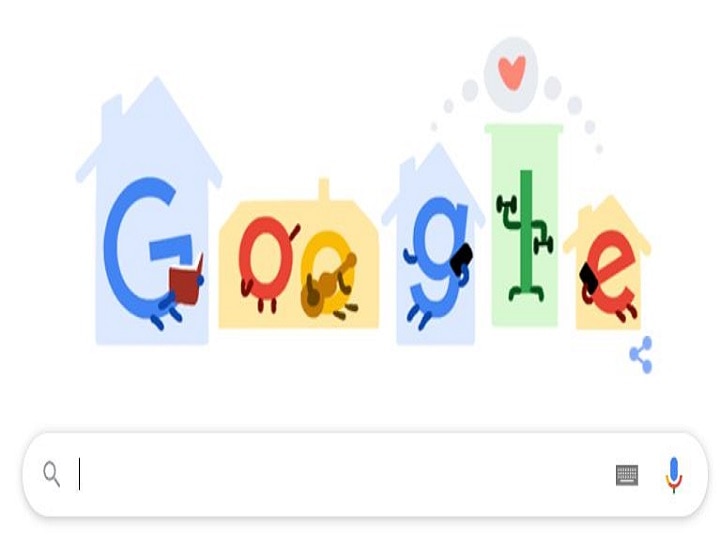 Google once again told tips to avoid coronavirus by making special doodle Google એ બનાવ્યું ખાસ Doodle, ફરી એક વખત બતાવ્યા કોરોનાથી બચવાના ઉપાય