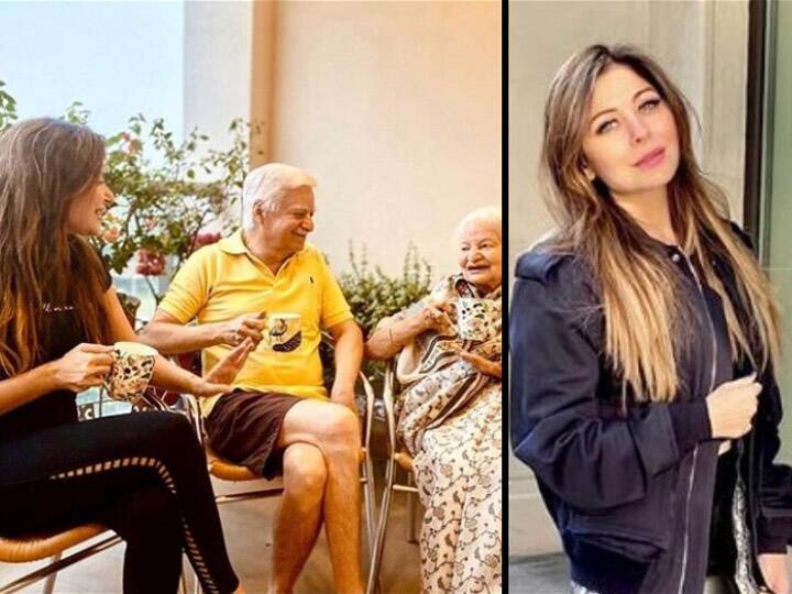Bollywood Singer Kanika Kapoor drink the tea with family COVID-19 સામે જંગ જીત્યા બાદ કોની સાથે ચાની ચુસ્કી લેતી જોવા મળી કનિકા કપૂર? જાણો
