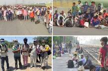 તસવીરોઃ હાલતથી મજબૂર મજૂરો આ રીતે કરી રહ્યા છે સ્થળાંતર, કહ્યું- 'પૈસા નથી, જમવાની છે સૌથી મોટી સમસ્યા'