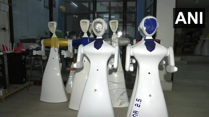 Covid 19 pandemic: Jaipur based company has developed robots to help health workers જયપુરની કંપનીએ કોરોના યોદ્ધાની મદદ માટે બનાવ્યો રોબોટ, થર્મલ સ્ક્રીનિંગ સહિતના કરશે આ કામ