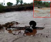 જૂનાગઢ: નદીમાં ઘોડાપુર આવતાં બળદ ગાડા સાથે પતિ-પત્ની પણ ધસમસતા પાણીમાં તણાયા