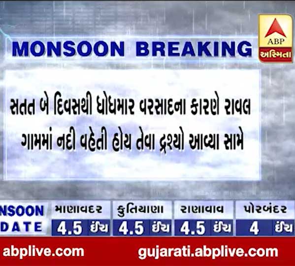 ગુજરાતના આ ગામમાં ધોધમાર વરસાદથી જ્યાં જુઓ ત્યાં પાણી જ પાણી, સામે આવી તસવીરો