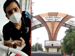 સુરતઃ સિવિલ હોસ્પિટલમાં કોરોનાના દર્દીને કેમ હાથકડી સાથે આપવામાં આવી રહી છે સારવાર?