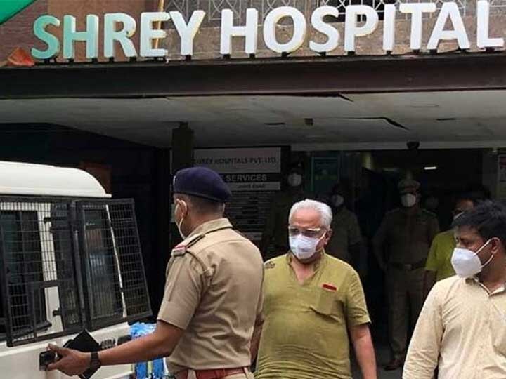 Shrey Hospital fire tragedy: Trustee Bharat Mahant was detained by the police શ્રેય હોસ્પિટલ આગ પ્રકરણમાં હોસ્પિટલના ટ્રસ્ટી ભરત મહંતની પોલીસે કરી અટકાયત