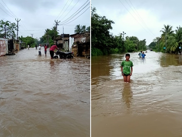 Weather Update: Heavy to Heavy rainfall in Saurashtra this village સૌરાષ્ટ્રના આ વિસ્તારોમાં આભ ફાટ્યું, ગીરગઢડાના કણેરીમાં 1 કલાકમાં 5, જામવાળામાં 4 કલાકમાં 8 ઈંચ ખાબક્યો