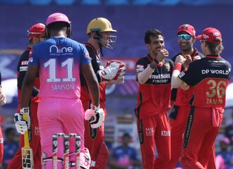 IPL 2020 RR vs RCB: રાજસ્થાને બેંગ્લોરને જીતવા આપ્યો 155 રનનો ટાર્ગેટ, તેવટિયાના 12 બોલમાં અણનમ 24 રન, ચહલની 3 વિકેટ