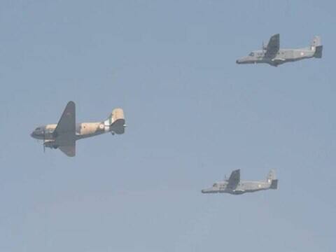  આ કાર્યક્રમમાં વાયુસેનાના નવા એરચીફ માર્શલ રાકેશ કુમાર સિંહ ભદોરિયાએ પણ પ્રથમવાર વાયુસેનાધ્યક્ષ તરીકે પરેડની સલામી કરી હતી.