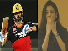 વિરાટ કોહલીની તોફાની બેટિંગ જોઈને અનુષ્કાએ આપી ફ્લાઈંગ કિસ, જુઓ તસવીરો