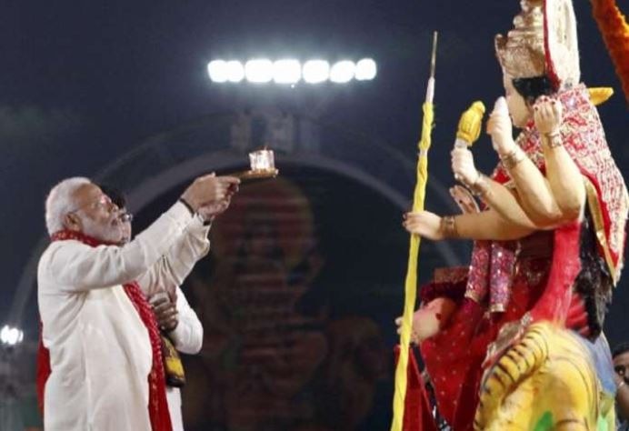 PM Modi wishes people on Navratri 2020 પ્રધાનમંત્રી મોદીએ ટ્વીટ કરી દેશવાસીઓને પાઠવી નવરાત્રિની શુભેચ્છા